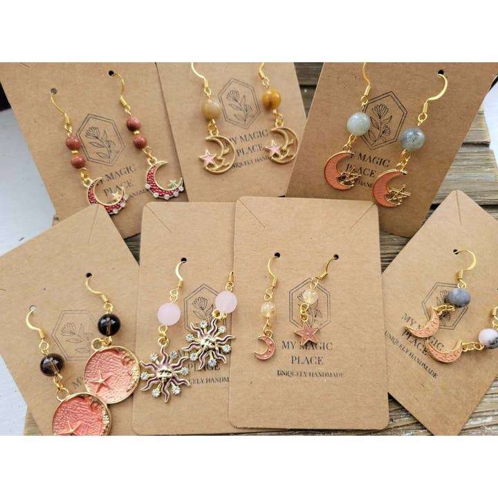 My Magic Place Shop - Wholesale Dangle Earrings - Crystal Beads and Charms Earrings, Crystal Jewelry