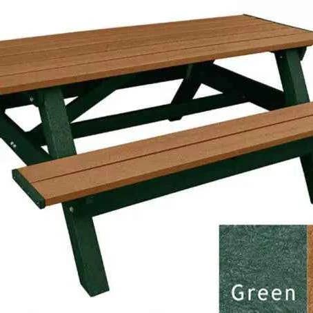 Patio Elegance - Wholesale Patio Table - Deluxe Picnic Table – 6′ Durable Recycled Plastic Outdoor Seating17