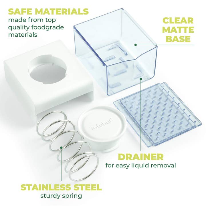 TofuBud - Venta al por mayor Utensilio/dispositivo de cocina - Prensa para tofu TofuBud - Prensador para tofu firme o extra firme2