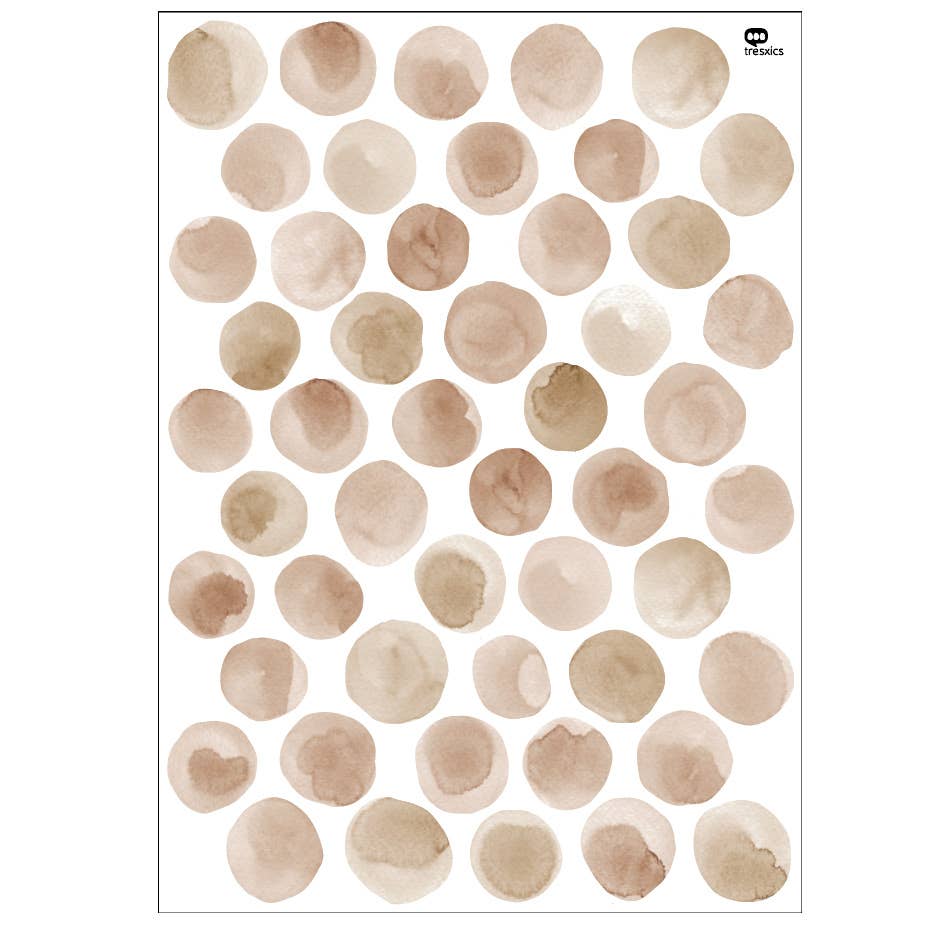 tresxics – wholesale Fönster-/väggdekal – Väggklistermärken akvarell prickar4