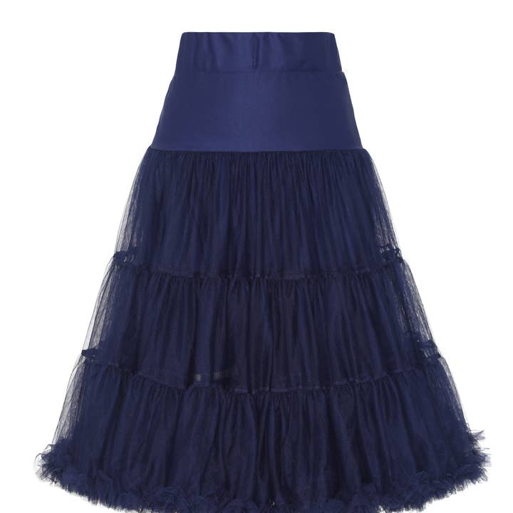Fluffy Petticoat in Navy Blue for wholesale by Dolly & Dotty