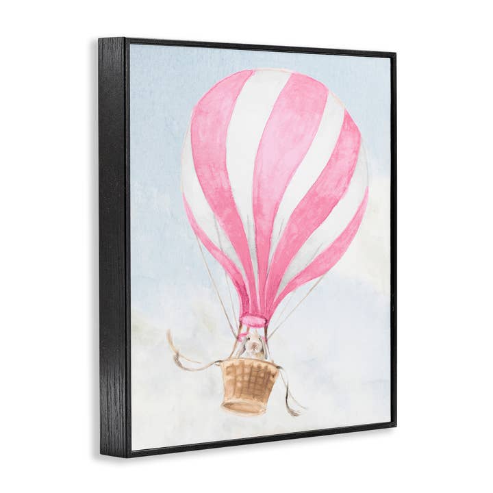 Stupell Industries - Wholesale Wall sign - Rabbit in Pink Balloon - Framed Wall Art12