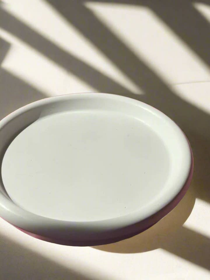 Natural Stone Candle Dish for wholesale by Oddly Brewed