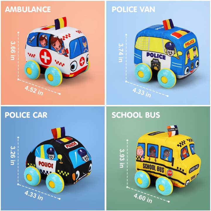TOY Life - Wholesale Toy Car/Truck - Kids - Soft Toy Cars for Baby with Map