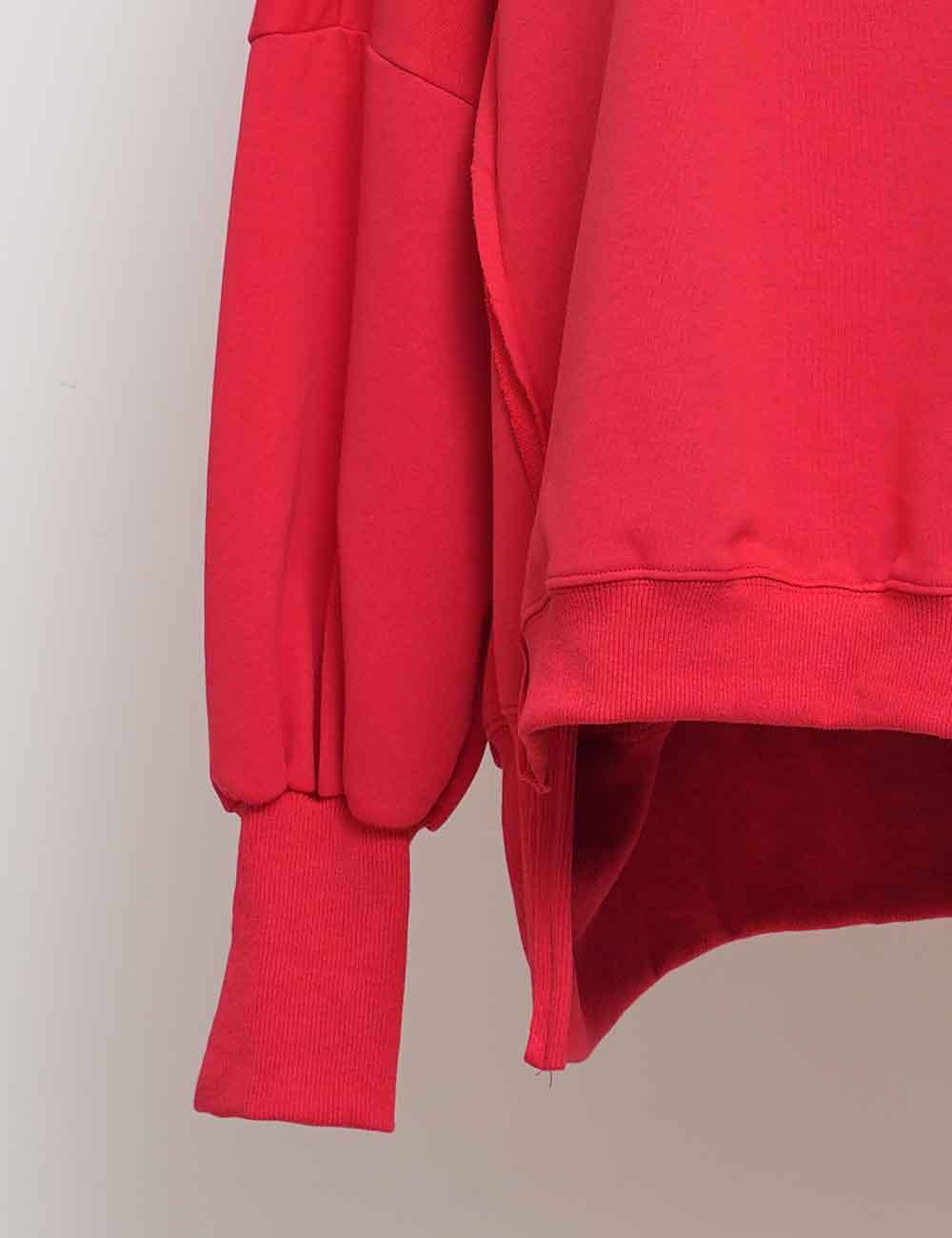 Sweetkama – wholesale Sweatshirt - Dam – Enfärgad oregelbunden Slouchy tröja för damer SKT38517