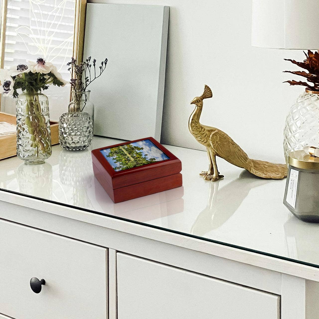 3dRose - Wholesale Jewelry Box/Organizer - 3dRose, Palm trees, Fairchild Tropical Botanic Garden, Coral Gables, Florida., Jewelry Box5