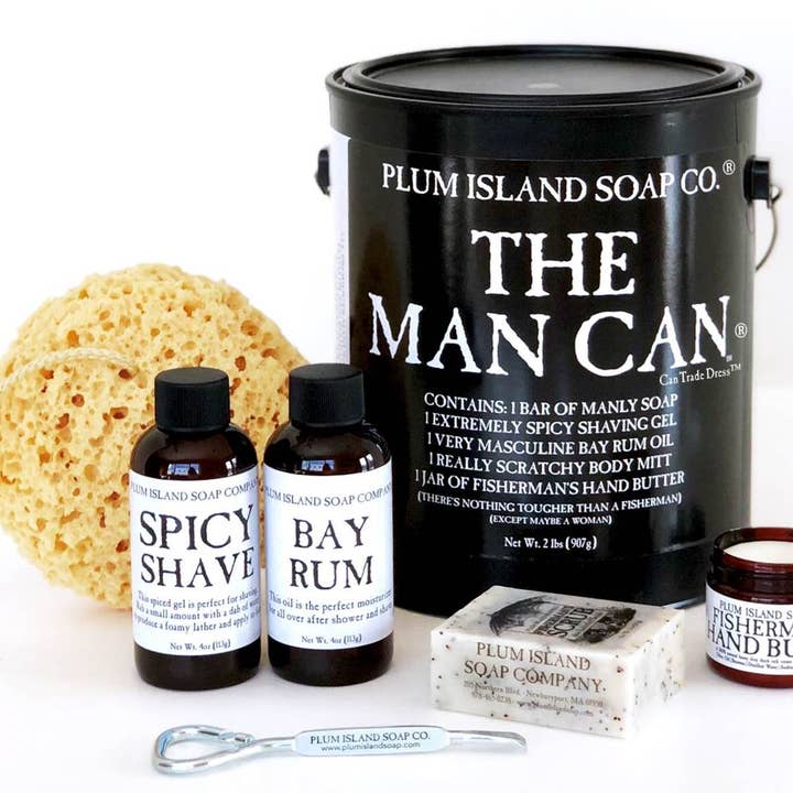 The Man Can ® for wholesale by Plum Island Soap Co.