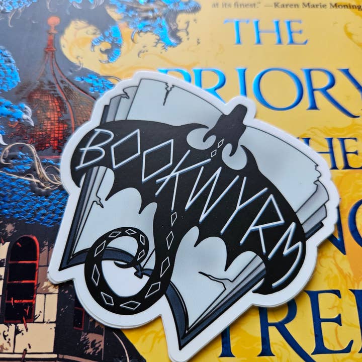 Nerd Lady Designs - Wholesale Sticker - Bookwyrm Dragon Sticker8