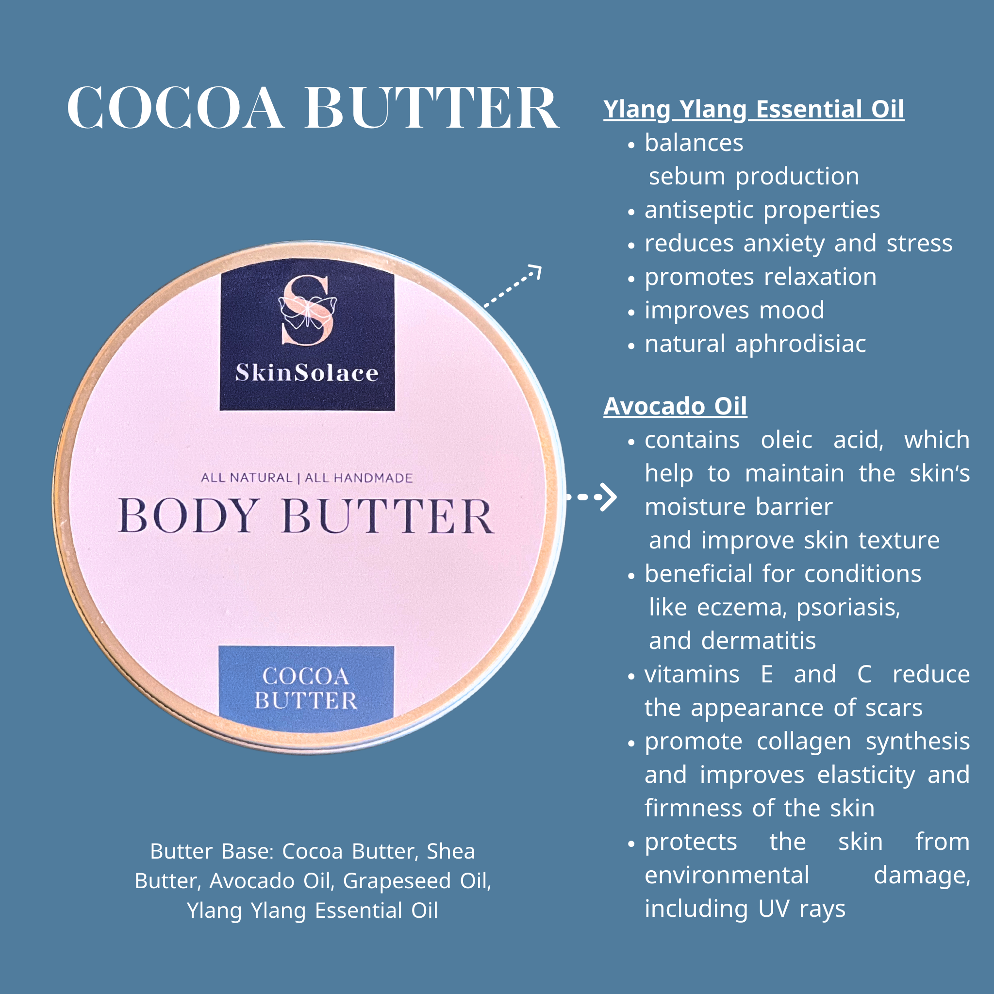 skinsolace – wholesale Body balm/butter – Cocoa Body Butter2