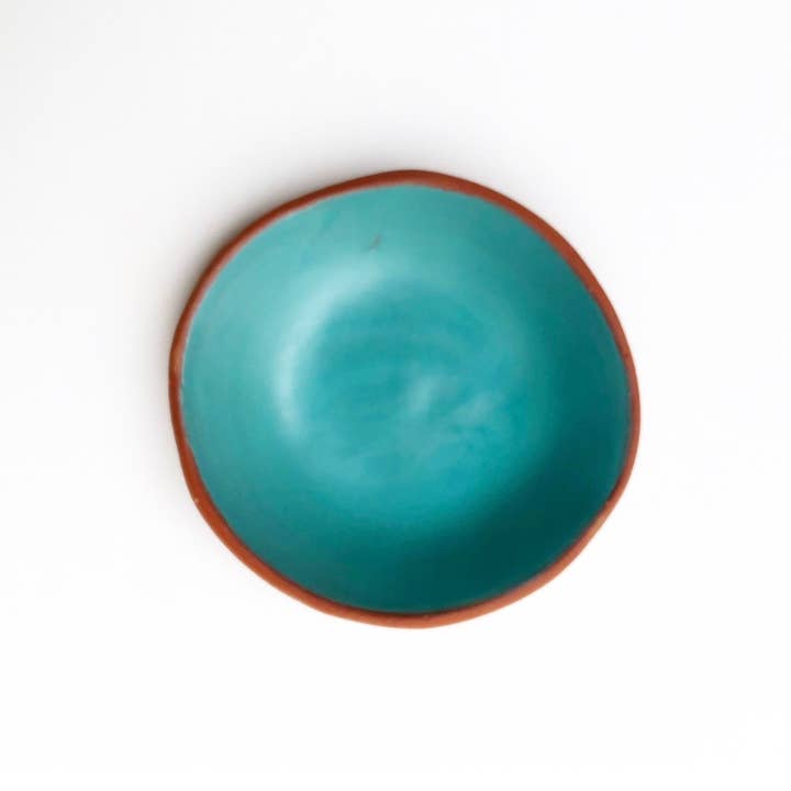 Korai Goods - Wholesale Jewelry Dish - Terra Red Trinket Dish - Satin Teal