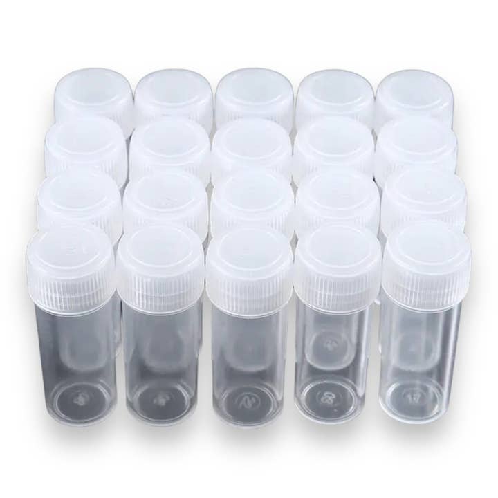 Kinky Pleasure - Wholesale Toy Set - Kids - Timmy Toys - AX085 - Plastic Test Tubes - 0.5ml - Clear - 20 Pieces2