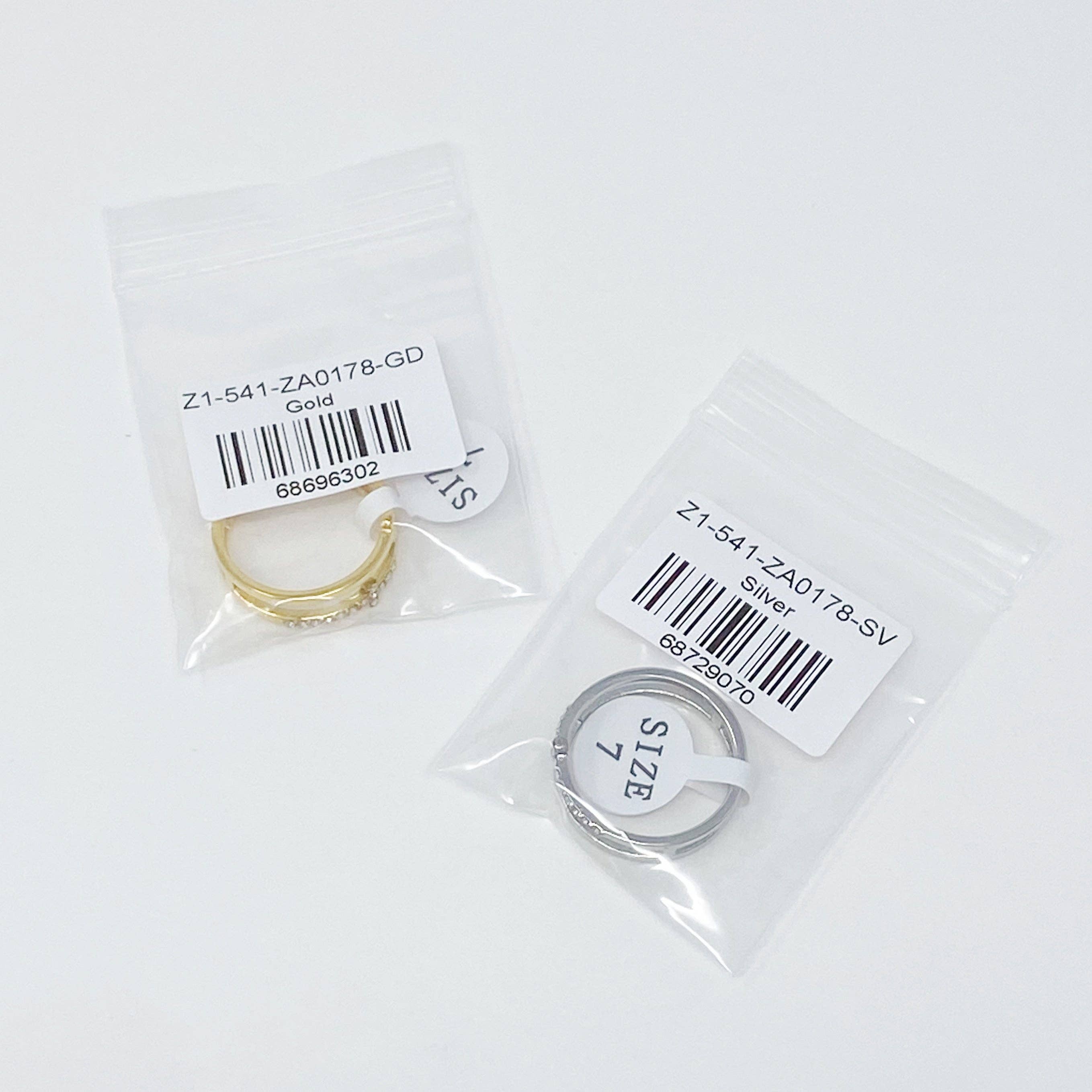 Ellison+Young – wholesale Multi-stone ring – Forever Double Cross Ring6