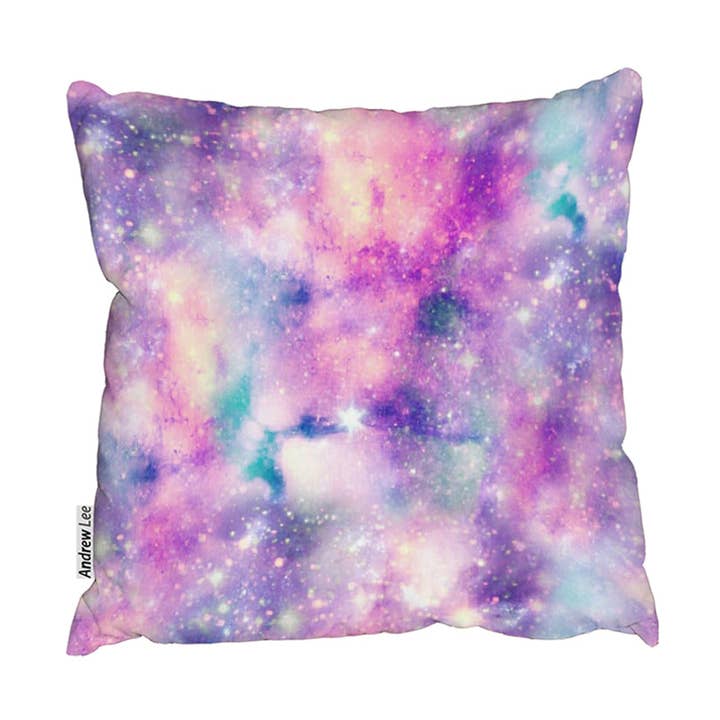 Kussens - Sterrenstelselprint in Eenhoornkleuren (Kussen) voor wholesale door Benjamin Tate Design