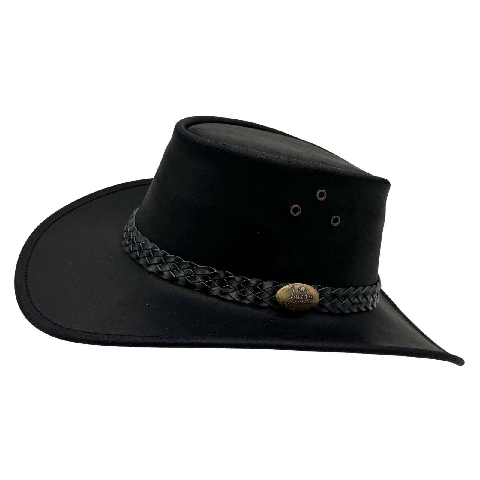 Jacaru Australia - Vente Chapeau de cowboy – unisexe - Chapeau Jacaru 1006 Wallaroo Oil en cuir huilé9