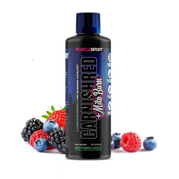 MuscleSport - Vente Supplément oral/vitamine - Liquide CarnishRed® + Mitoburn® 16 oz - Aide au métabolisme sans stimulation, - Catalyseur d'entraînement13