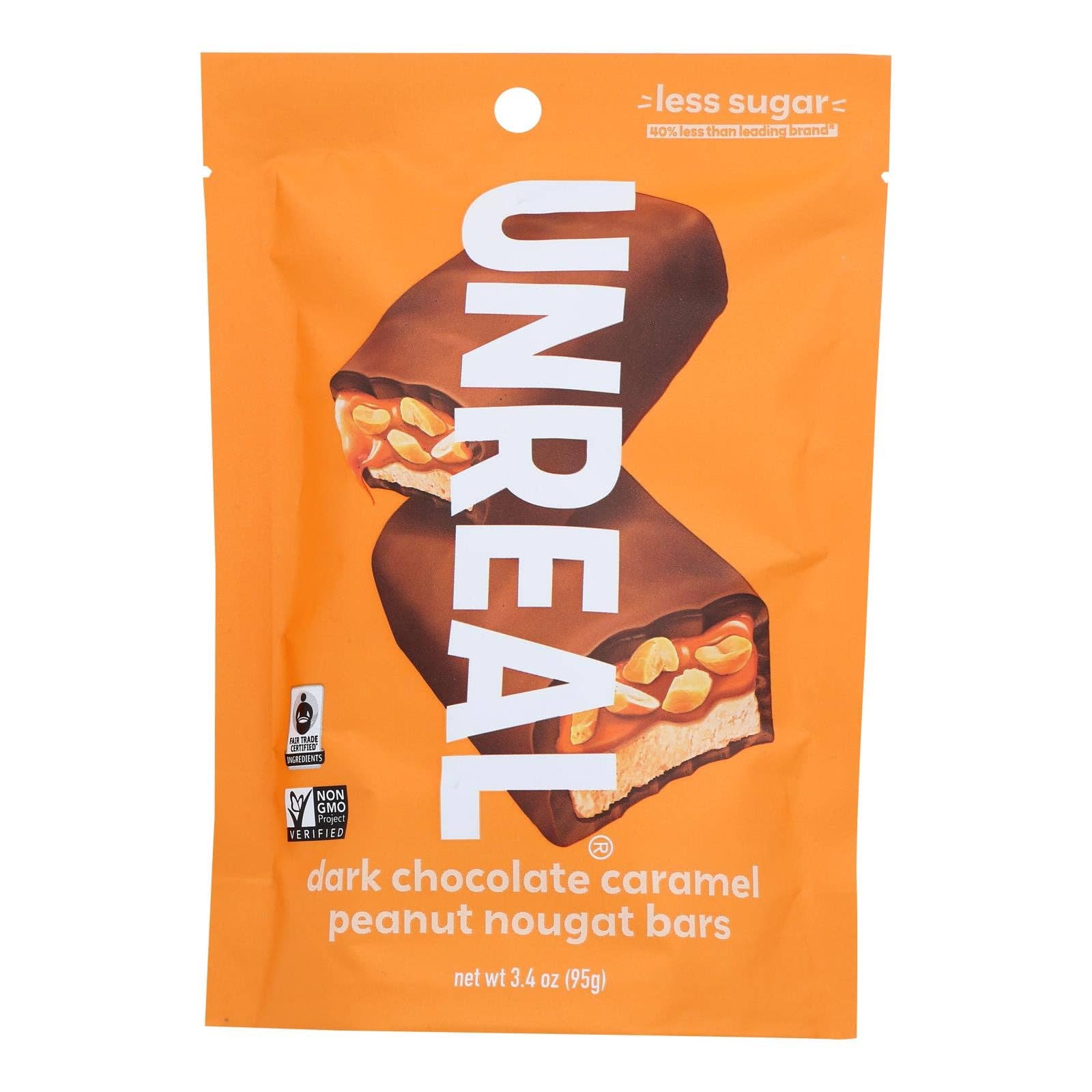 Everyday Supply Co - Wholesale Chocolate Bar - Unreal Chocolate Caramel Peanut Nougat Bars - 6 Pack0