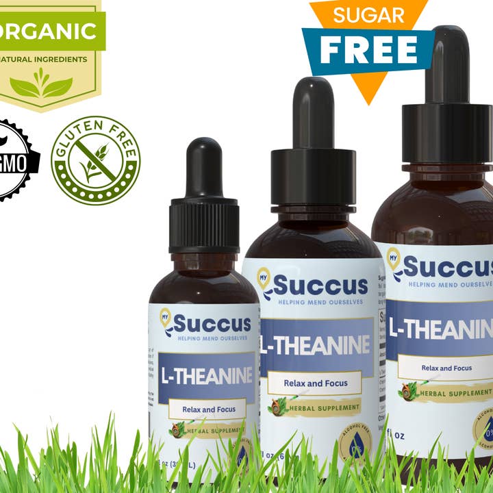 Succus – wholesale Oral supplement/vitamin – L-Theanine 200 mg Liquid Drops - Mood and Stress Support