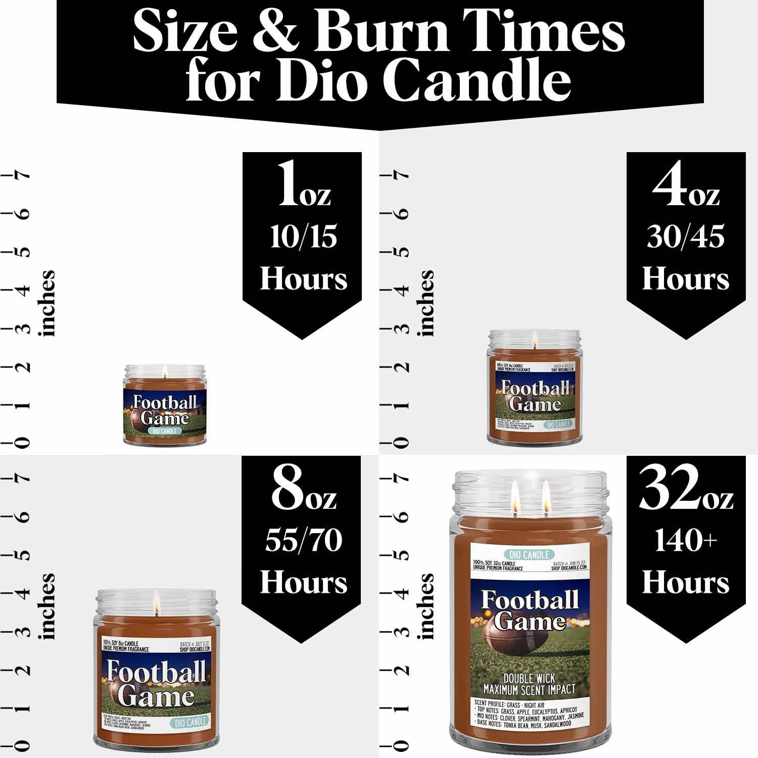 Dio Candle Company - Wholesale Jar/Filled Candle - Football Candle6