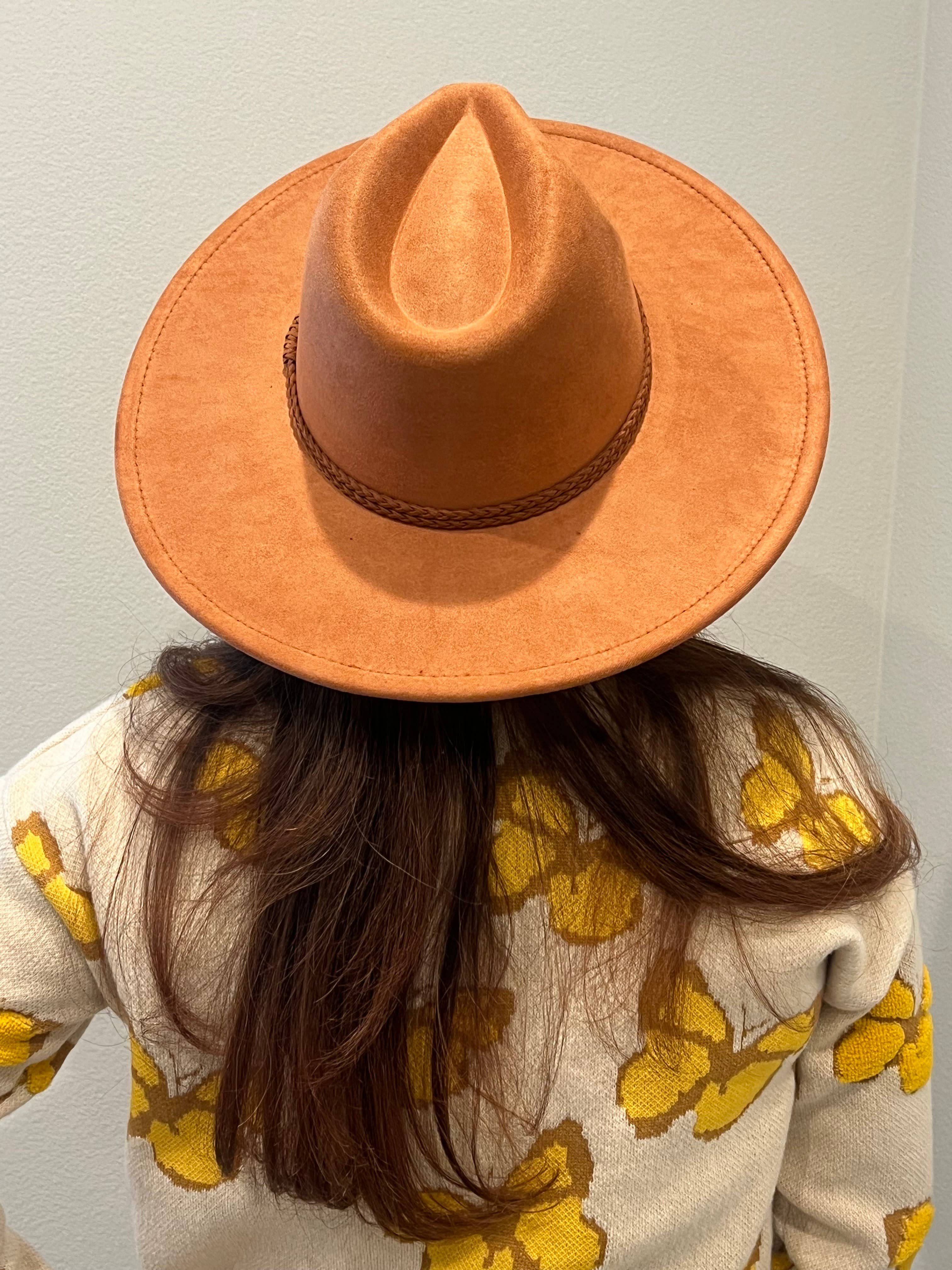 Justin & Taylor - Wholesale Fedora - Women's - Farmers Fest || Braided Belt Brimmed Fedora4