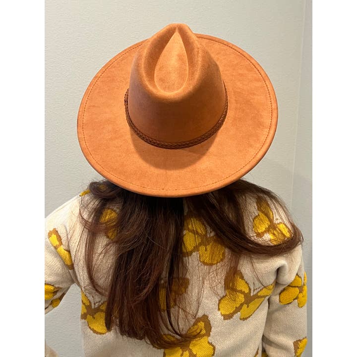 Justin & Taylor - Wholesale Fedora - Women's - Farmers Fest || Braided Belt Brimmed Fedora4