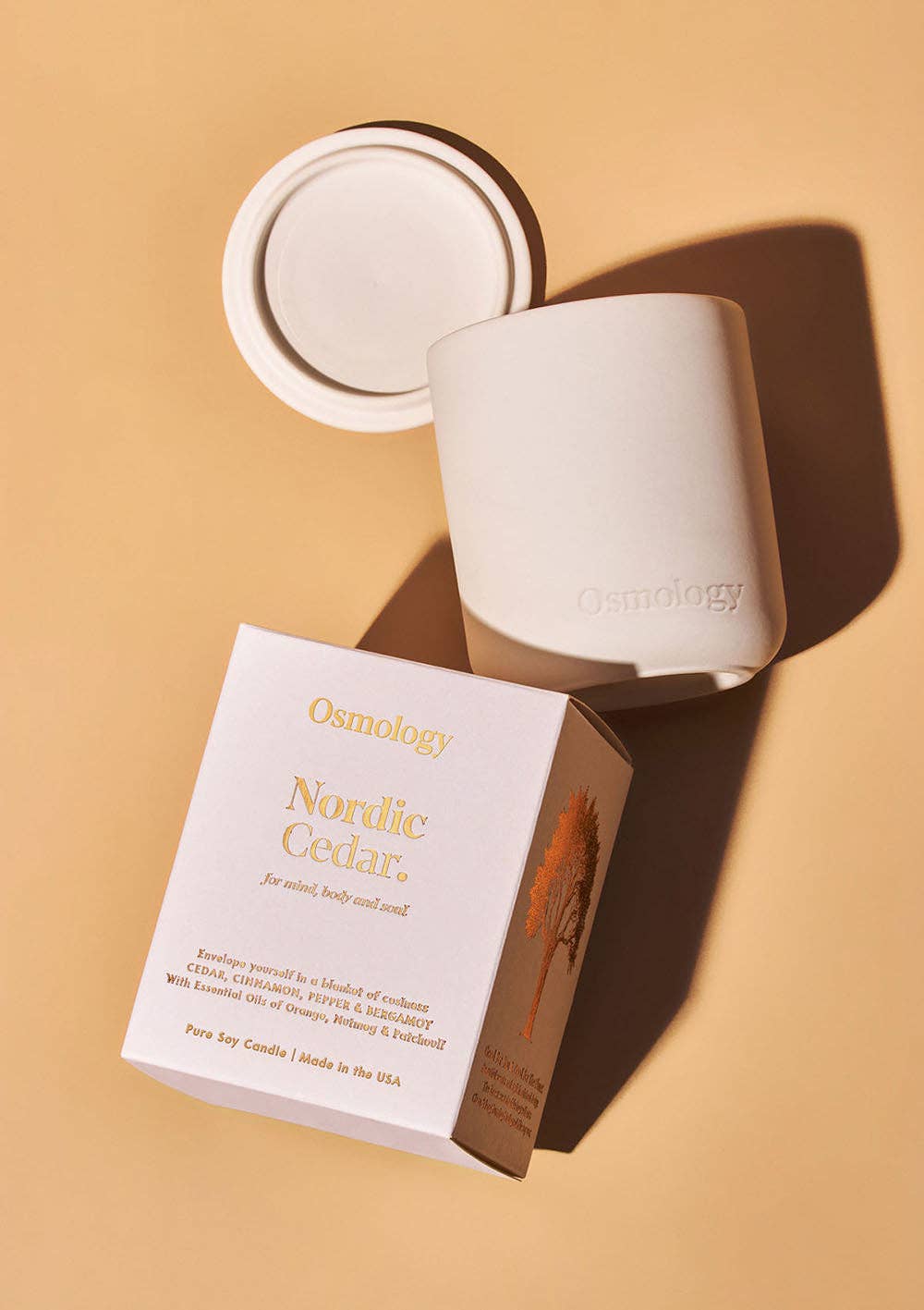 Osmology - Wholesale Jar/Filled Candle - Nordic Cedar Scented Candle - Cedar Cinnamon and Bergamot