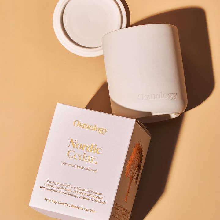 Osmology - Wholesale Jar/Filled Candle - Nordic Cedar Scented Candle - Cedar Cinnamon and Bergamot0
