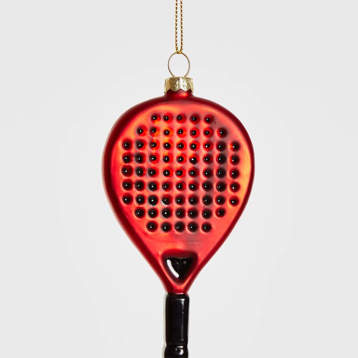 Yup in de boom - Wholesale Ornament - Padel Racket Red Ornament1