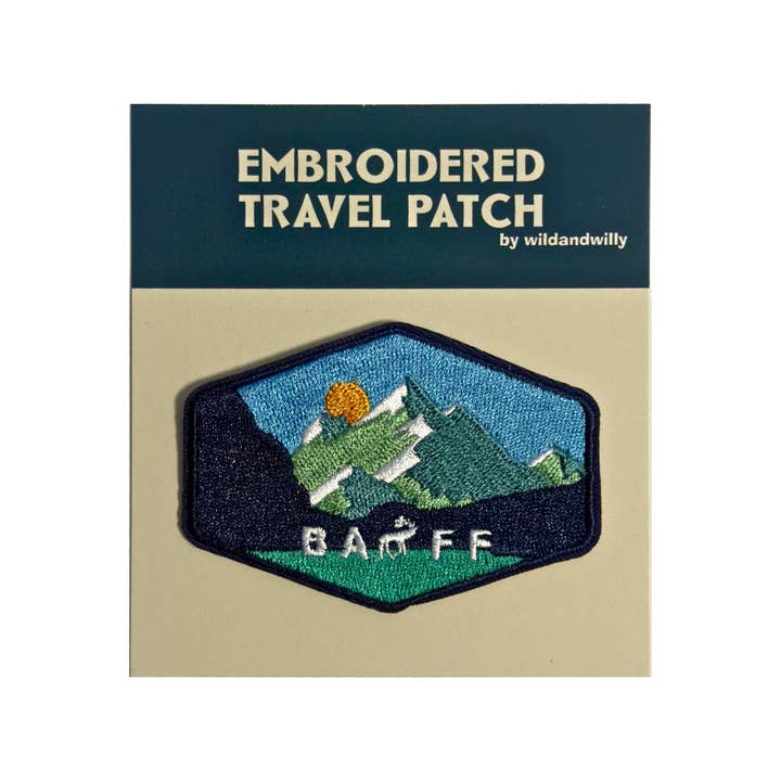 Wild and Willy – Emblema por atacado – Patch Parque Nacional Banff3