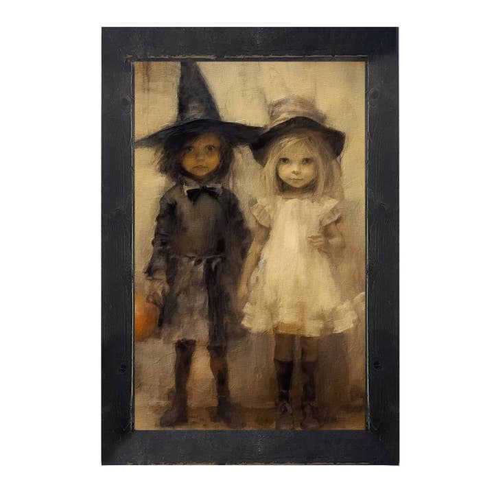 ginger blue - Wholesale Art Print - Halloween Children - Vertical Frame