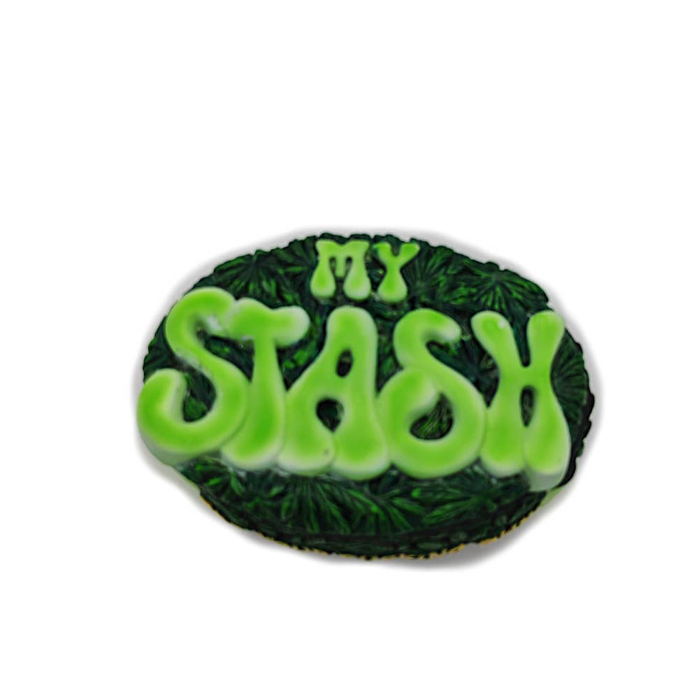 Wise Skies – wholesale Ashtray – Green My Stash Ashtray Storage Box 1