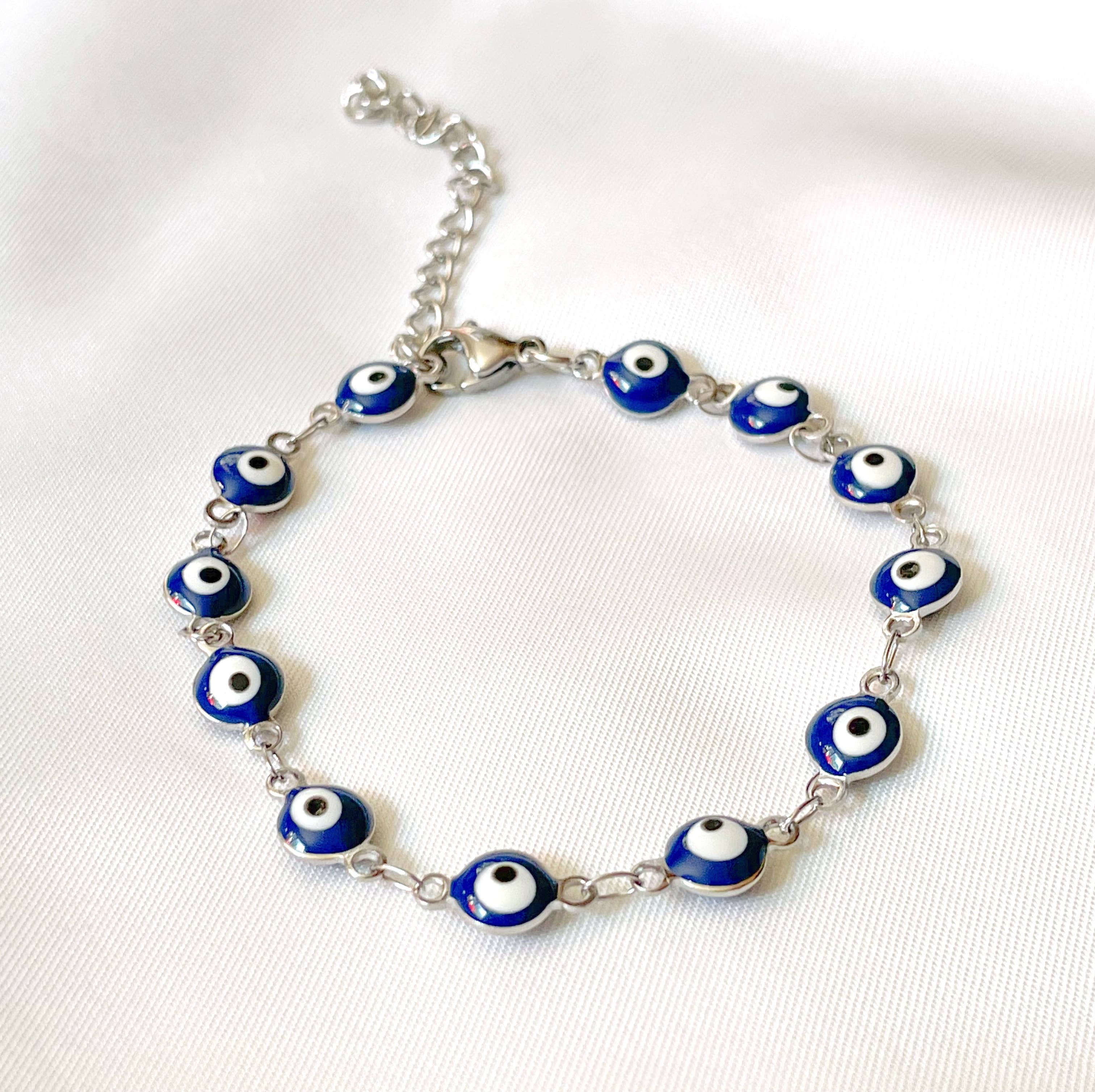 Blueyejewelry - Wholesale Charm/Dangle Bracelet - Evil Eye Bracelet - Tarnish-free Blue Eye Bracelet 4