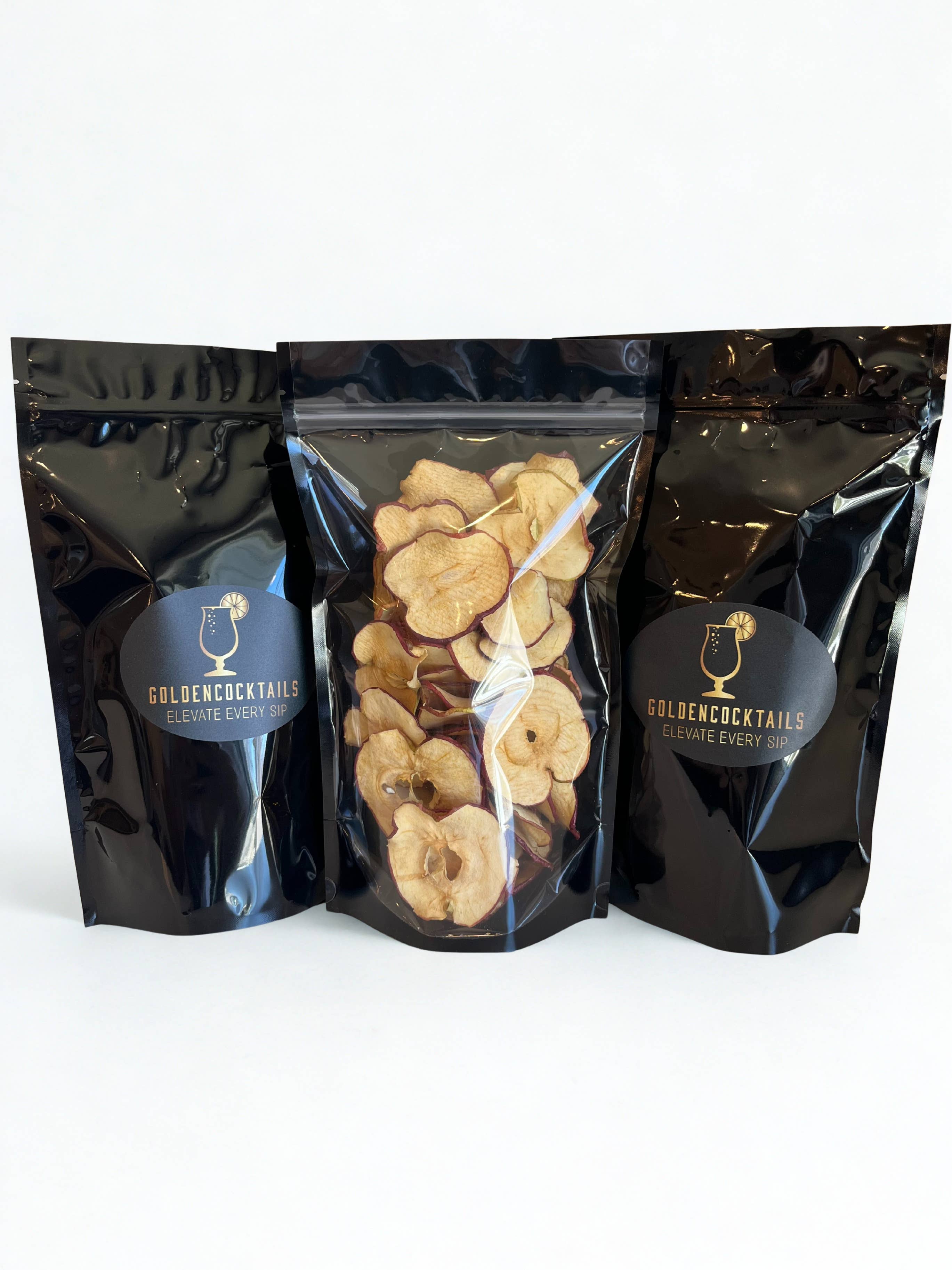 Golden Cocktails – wholesale Torkad frukt – Påse med 30+ små äpplen0