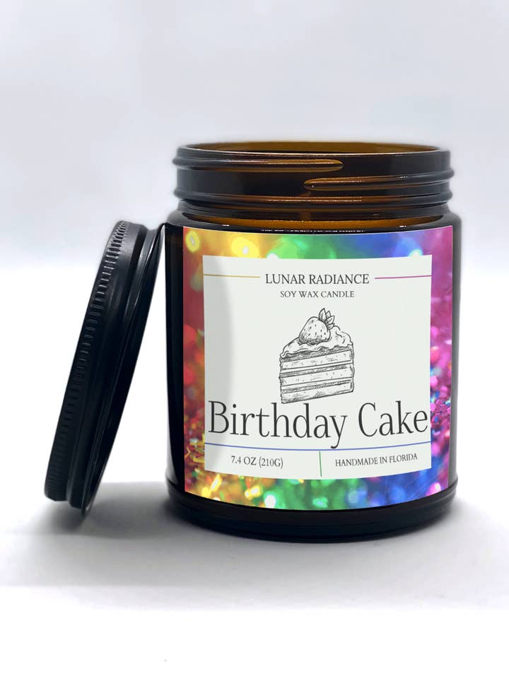 Birthday Cake Candle for wholesale by Lunar Radiance Candle Co