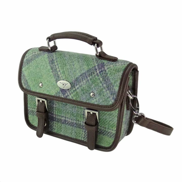 Glen Appin Of Scotland – Engroshandel Skuldertaske – Kvinder – LB1230 Harris Tweed 'Bervie' Mini Skuldertaske22