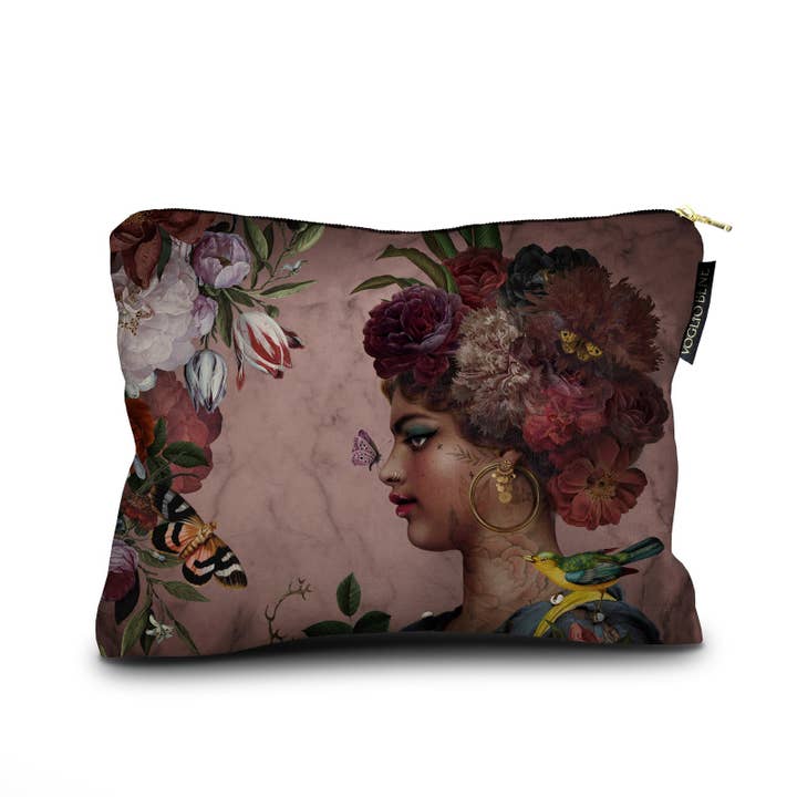 Voglio Bene - Wholesale Makeup/Cosmetic Bag - 17X23 BLACK BEAUTY CASE0
