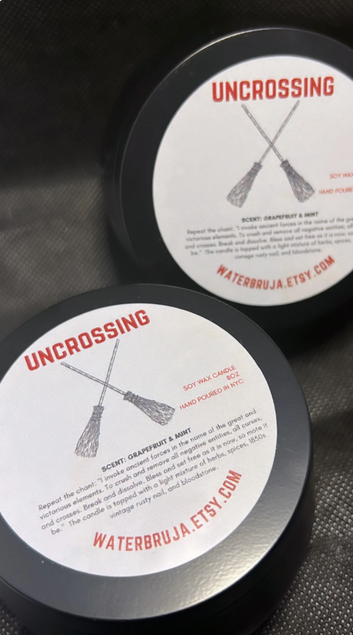 WaterBruja - Wholesale Jar/Filled Candle - Uncrossing Candle, Bloodstone Candle, Jinx Breaker1