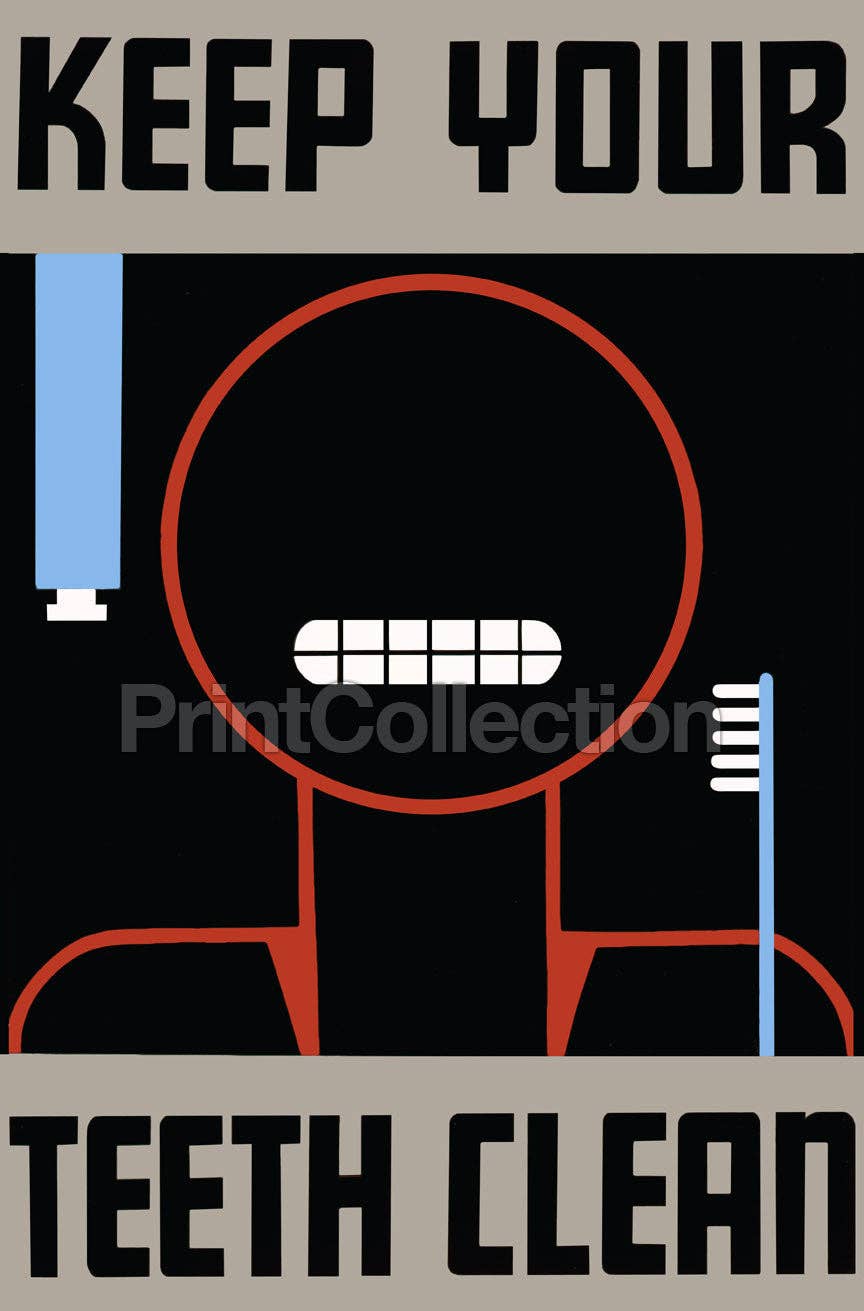 Print Collection - Wholesale Poster - Keep Your Teeth Clean0