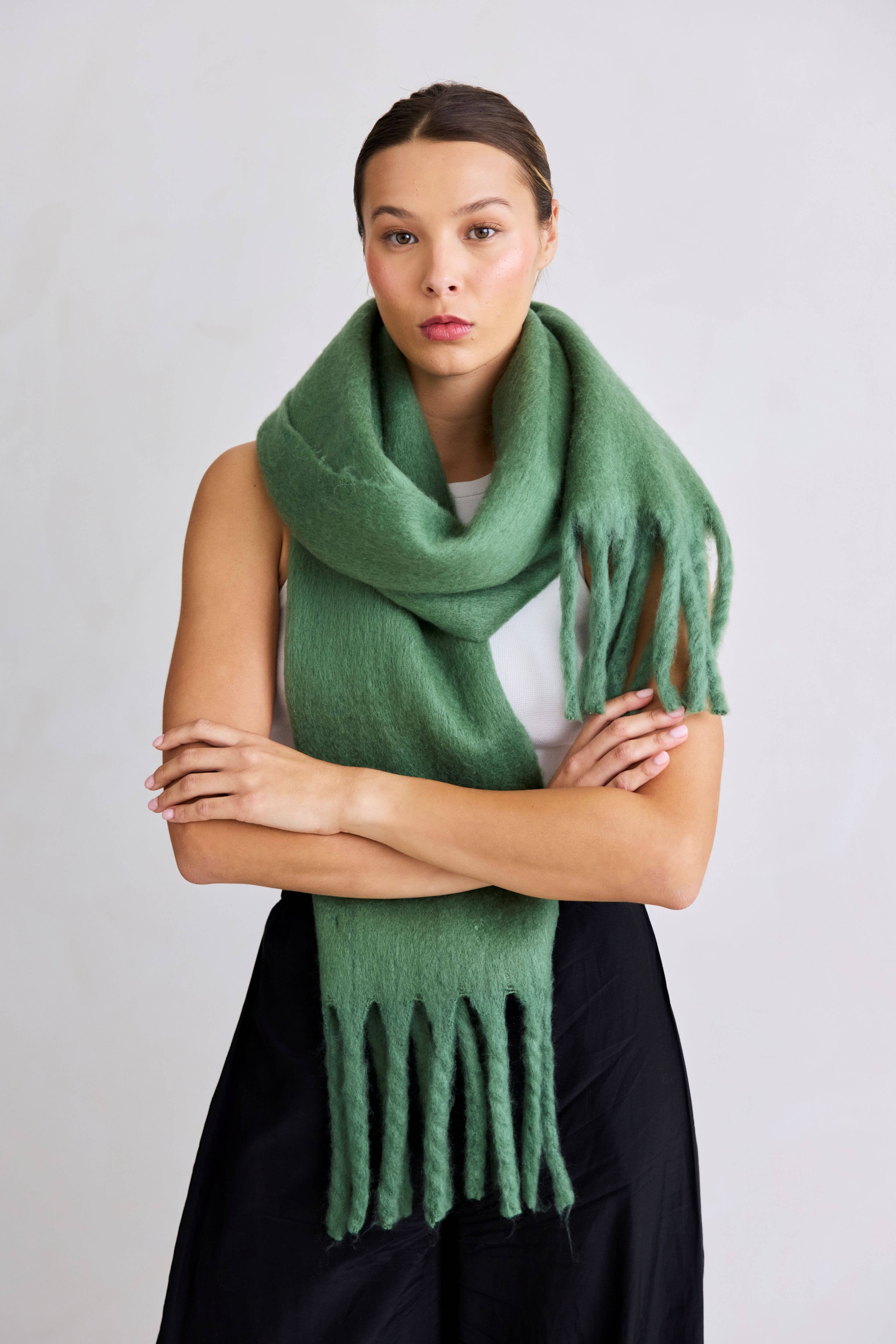 Arctic Fox & Co. - North America - Wholesale Scarf - Women's - The Stockholm Scarf - 100% Recycled - Forest Fern - FW253
