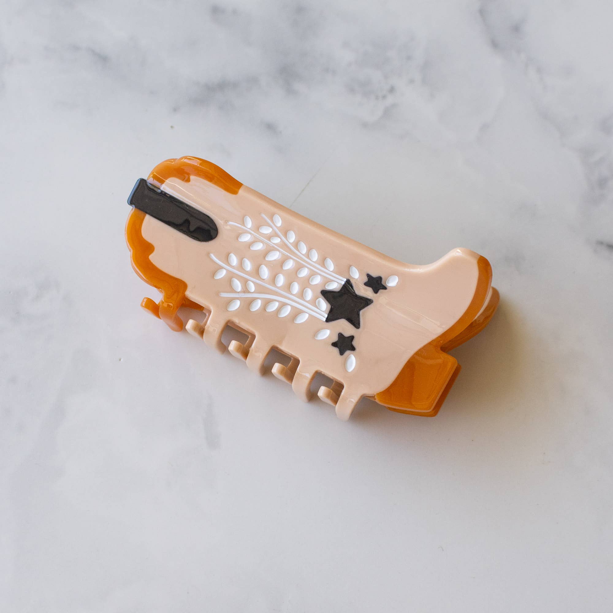 Tiepology - Wholesale Hair Clip - Women's - Eco Shooting Star Cowboy Boots Hair Claw Clip25