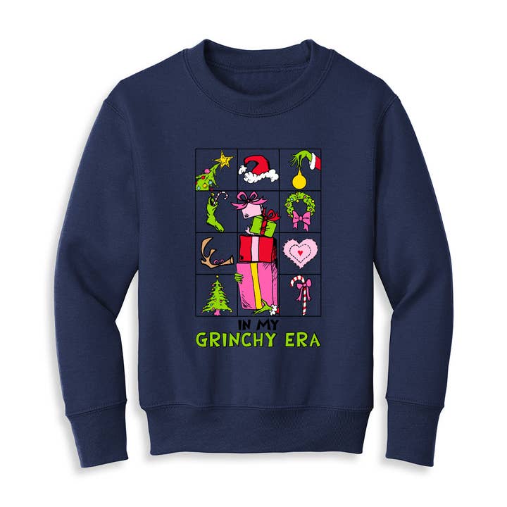 In my Grinchy Era Kid's Sweatshirt for wholesale by Viv&Lou