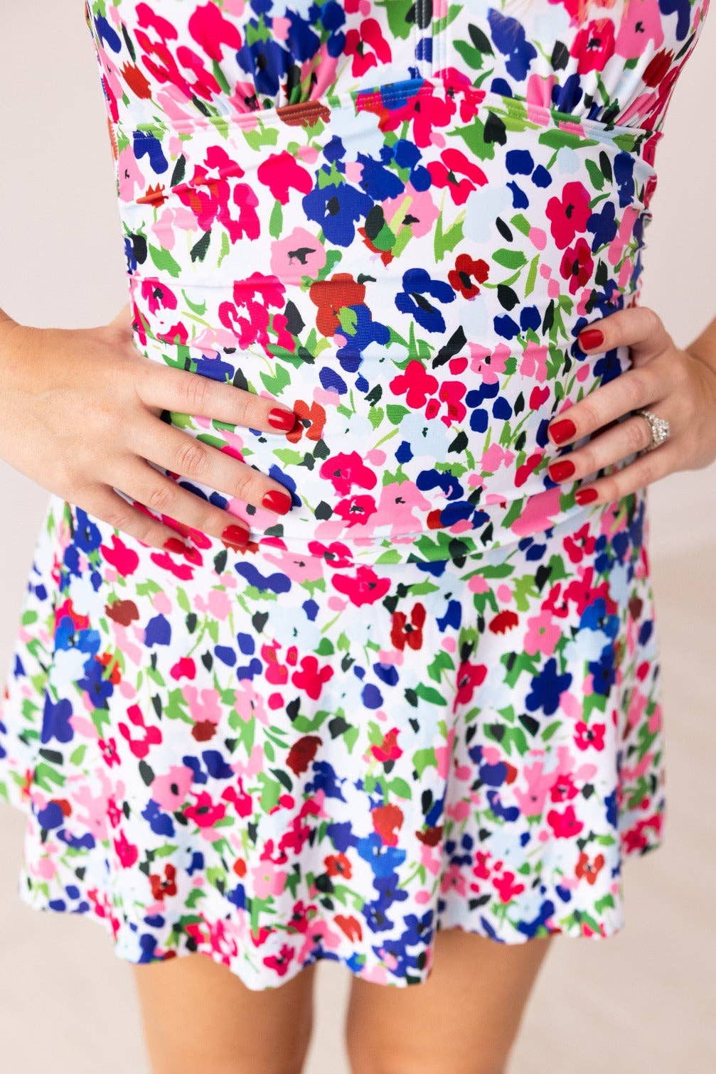 Multi Swim Dress, Floral for wholesale on Faire10