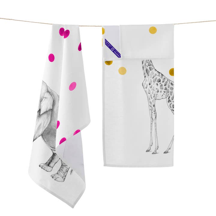Happyfriday - Wholesale Tea Towel - Savanna Kitchen Towel 2 pcs 70x50 cm3