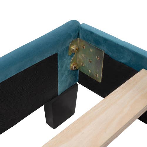 VTNG50 - Wholesale Bed - Queen Size Velvet Upholstered Platform Bed,Box Spring Needed27