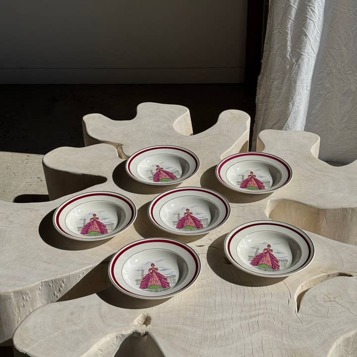 Office Objets - Wholesale Dinner Plate - Set of 6 Ile de France deep plates D22.523