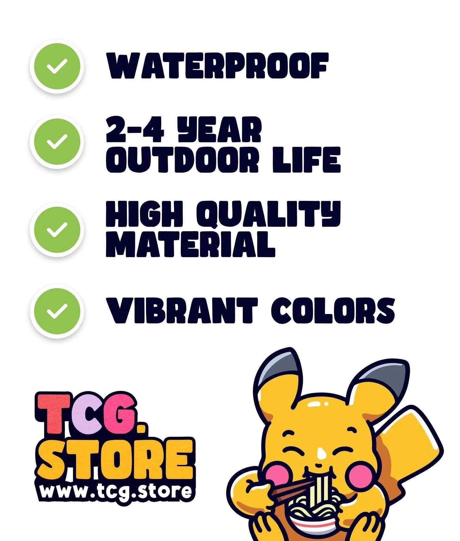 TCG.Store - TCGDOTSTORE - Wholesale Sticker - Pikachu Pokémon Sticker: Eating Ramen4