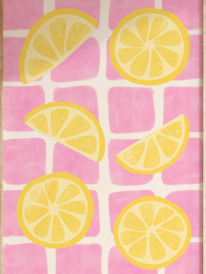 Impressão artística de limão por atacado de Funky Dory