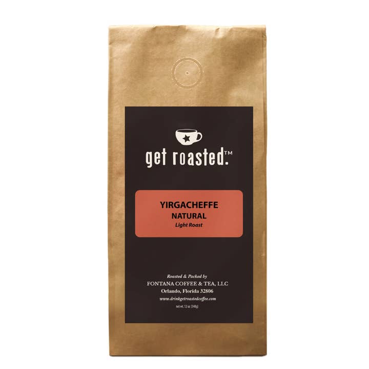 Ethiopian Yirgacheffe Natural — Ein fruchtiger Kaffee, 12 oz für den Großhandel von Fontana Coffee & Tea, LLC