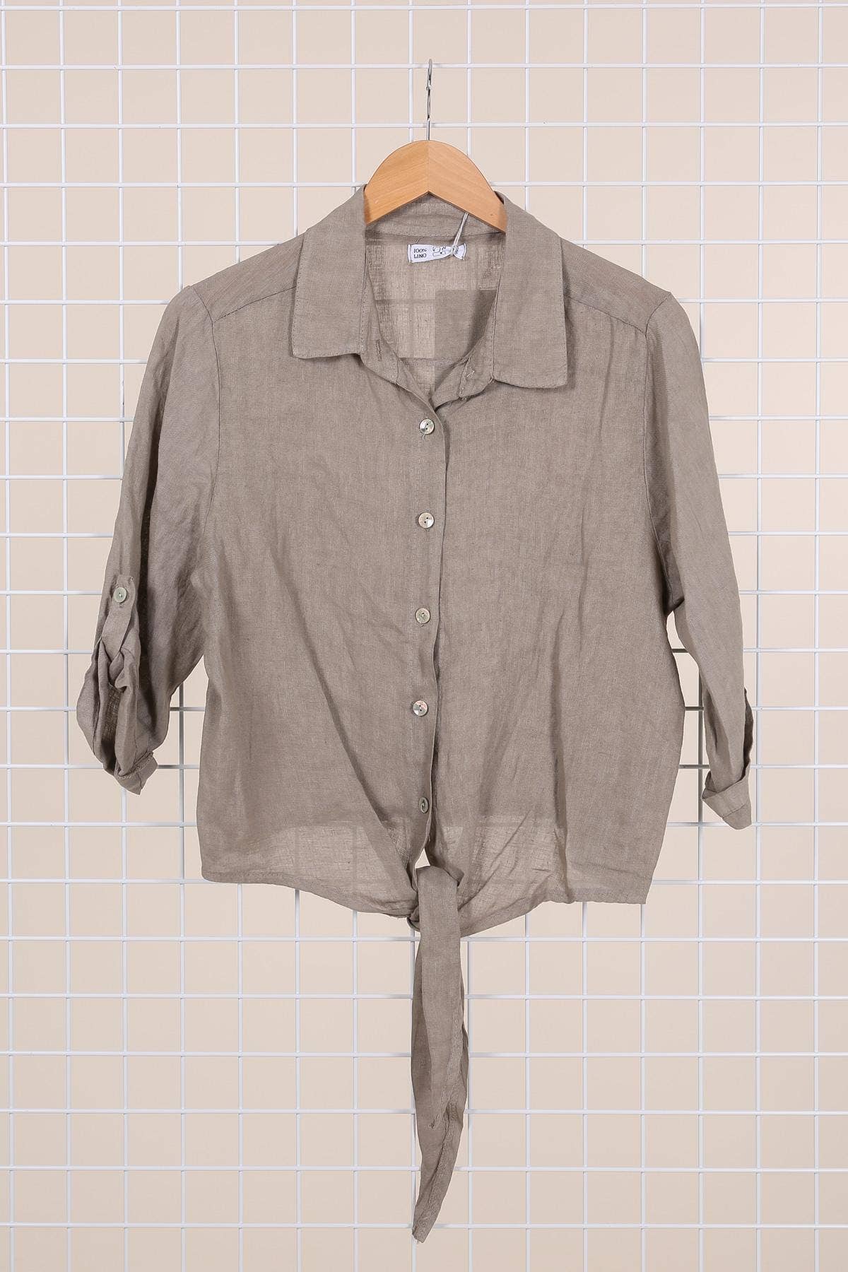 LINEN & COTTON HOUSE - Wholesale Button Down Shirt - Women's - 6228 100% LINEN SHIRT 14