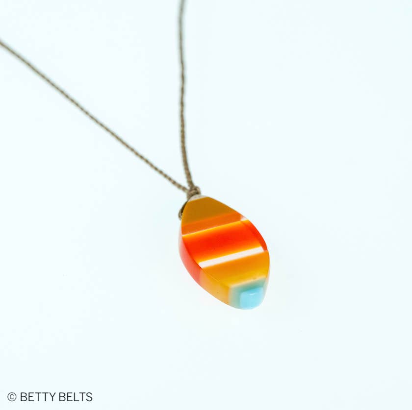 Betty Belts | Ocean Lovers® - Wholesale Pendant/Charm Necklace - Surfy Necklace - Upcycled Surfboard Resin5