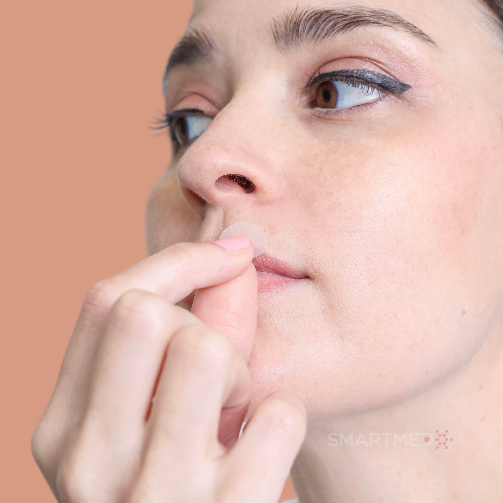 SMARTMED - Wholesale Bandaids/Bandages - Smart Cold Sore Large Treatment Patch with Lemon Balm Clear4